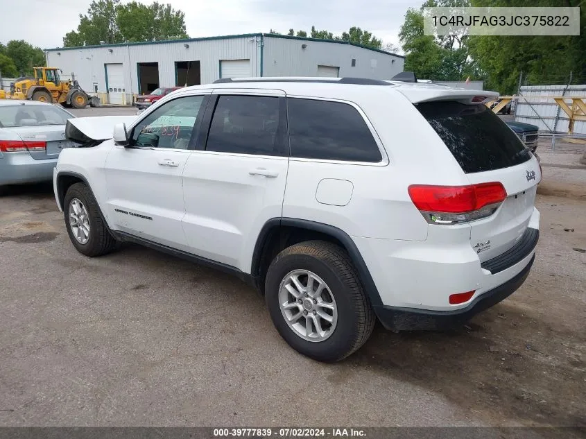 1C4RJFAG3JC375822 2018 Jeep Grand Cherokee Laredo E 4X4