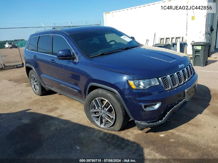 2018 Jeep Grand Cherokee Laredo E 4X2 VIN: 1C4RJEAG2JC442856 Lot: 39780715