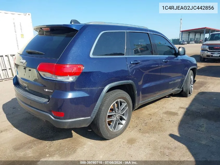 1C4RJEAG2JC442856 2018 Jeep Grand Cherokee Laredo E 4X2