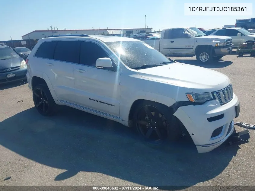 2018 Jeep Grand Cherokee Summit 4X4 VIN: 1C4RJFJT0JC185361 Lot: 39843632