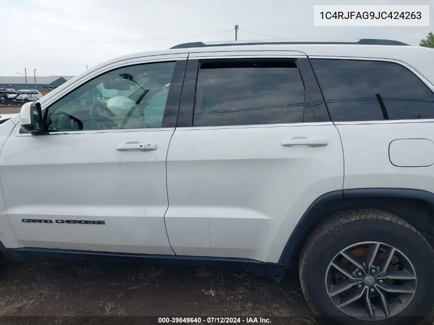 2018 Jeep Grand Cherokee Laredo VIN: 1C4RJFAG9JC424263 Lot: 39849640