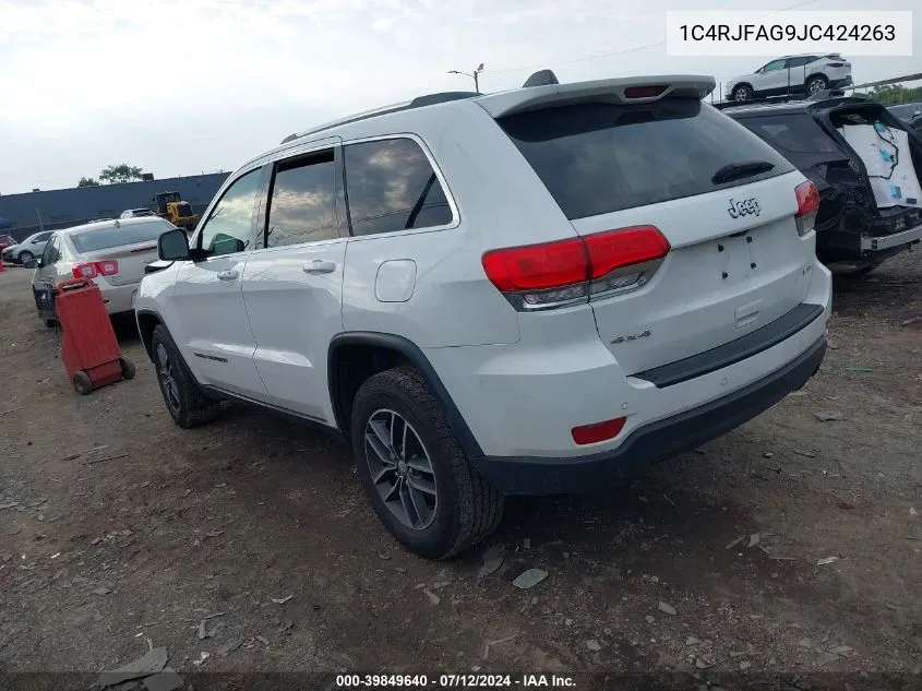 1C4RJFAG9JC424263 2018 Jeep Grand Cherokee Laredo