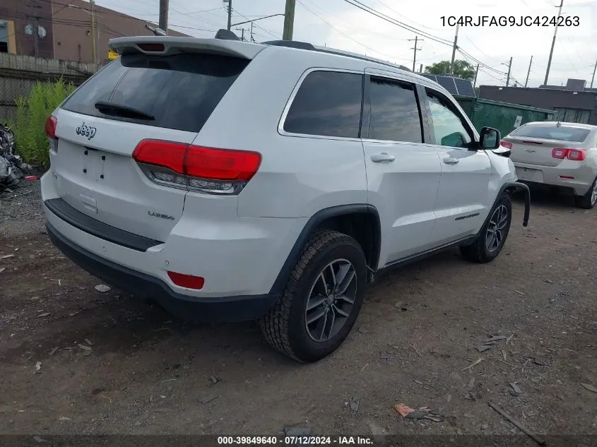 2018 Jeep Grand Cherokee Laredo VIN: 1C4RJFAG9JC424263 Lot: 39849640