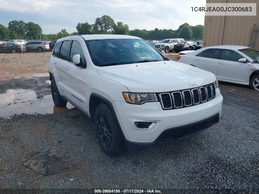 2018 Jeep Grand Cherokee Laredo 4X2 VIN: 1C4RJEAG0JC300683 Lot: 39854195