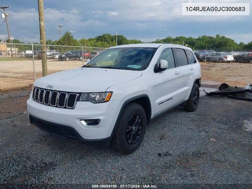 2018 Jeep Grand Cherokee Laredo 4X2 VIN: 1C4RJEAG0JC300683 Lot: 39854195