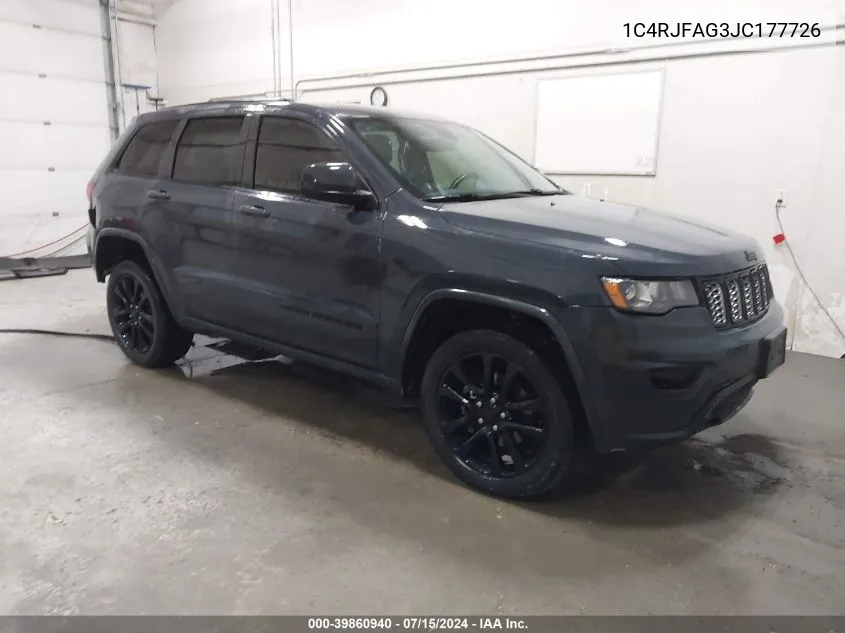 2018 Jeep Grand Cherokee Altitude 4X4 VIN: 1C4RJFAG3JC177726 Lot: 39860940