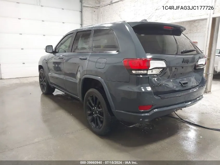 2018 Jeep Grand Cherokee Altitude 4X4 VIN: 1C4RJFAG3JC177726 Lot: 39860940