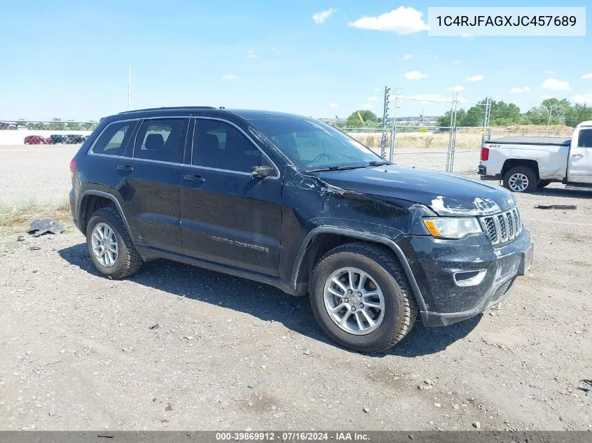 1C4RJFAGXJC457689 2018 Jeep Grand Cherokee Laredo 4X4