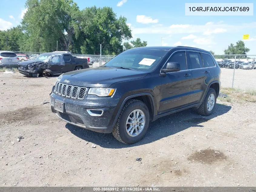 2018 Jeep Grand Cherokee Laredo 4X4 VIN: 1C4RJFAGXJC457689 Lot: 39869912