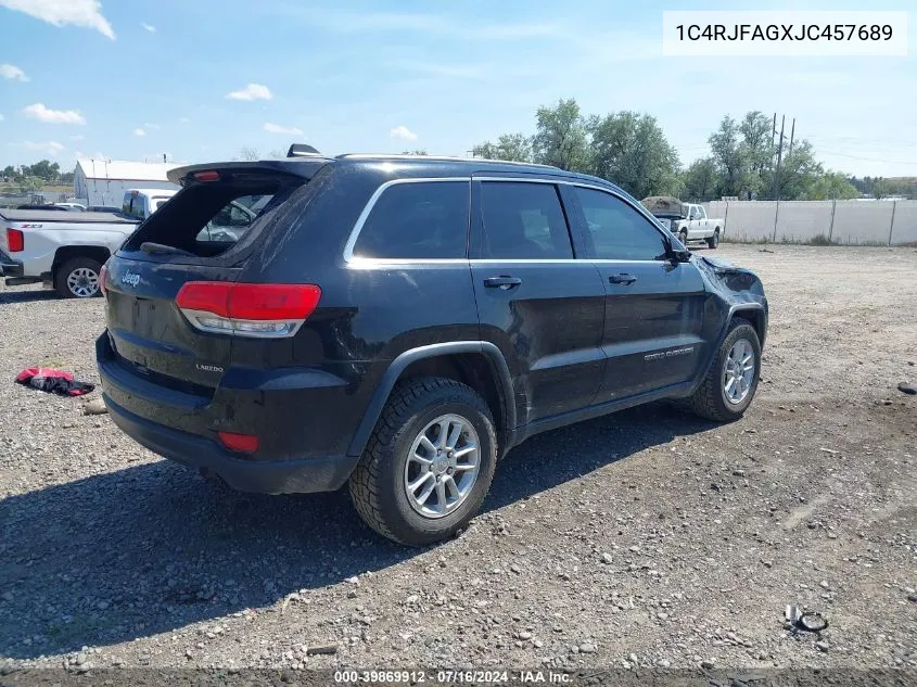 1C4RJFAGXJC457689 2018 Jeep Grand Cherokee Laredo 4X4