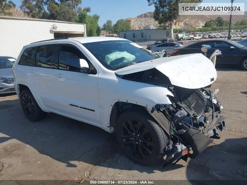 2018 Jeep Grand Cherokee Altitude 4X2 VIN: 1C4RJEAG7JC109374 Lot: 39895734