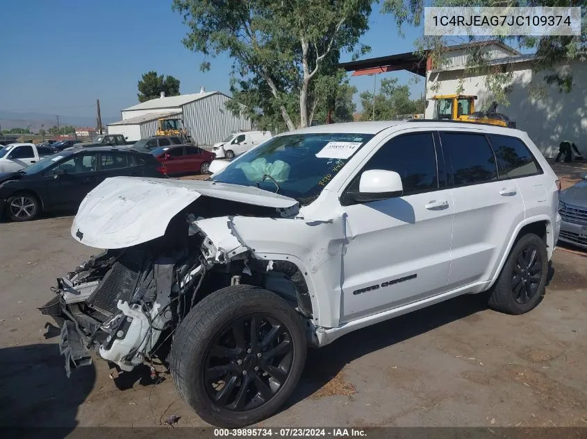 2018 Jeep Grand Cherokee Altitude 4X2 VIN: 1C4RJEAG7JC109374 Lot: 39895734