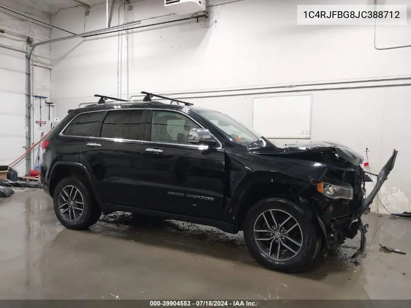 2018 Jeep Grand Cherokee Limited 4X4 VIN: 1C4RJFBG8JC388712 Lot: 39904553