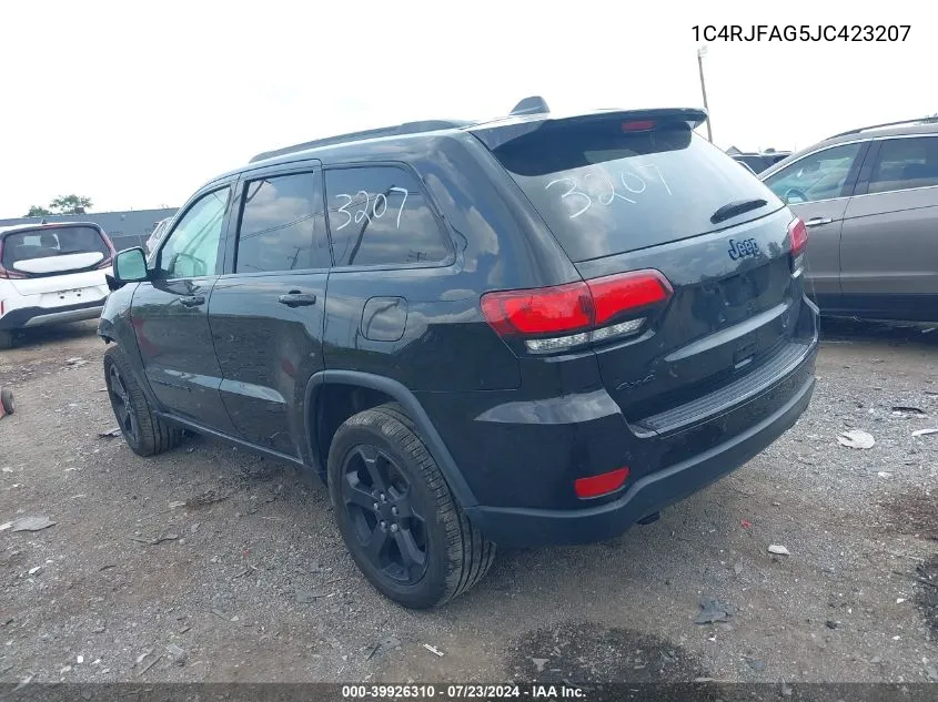 1C4RJFAG5JC423207 2018 Jeep Grand Cherokee Upland 4X4