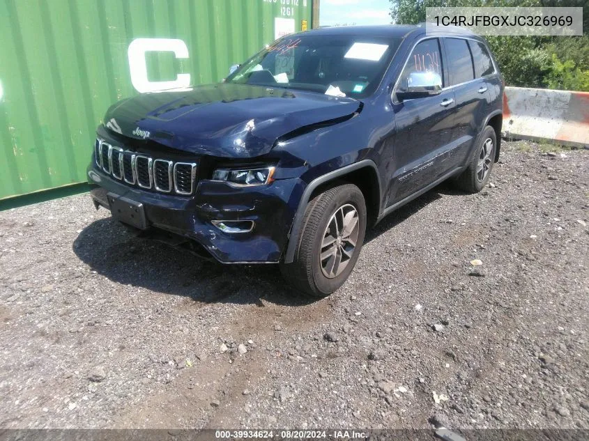 1C4RJFBGXJC326969 2018 Jeep Grand Cherokee Limited 4X4