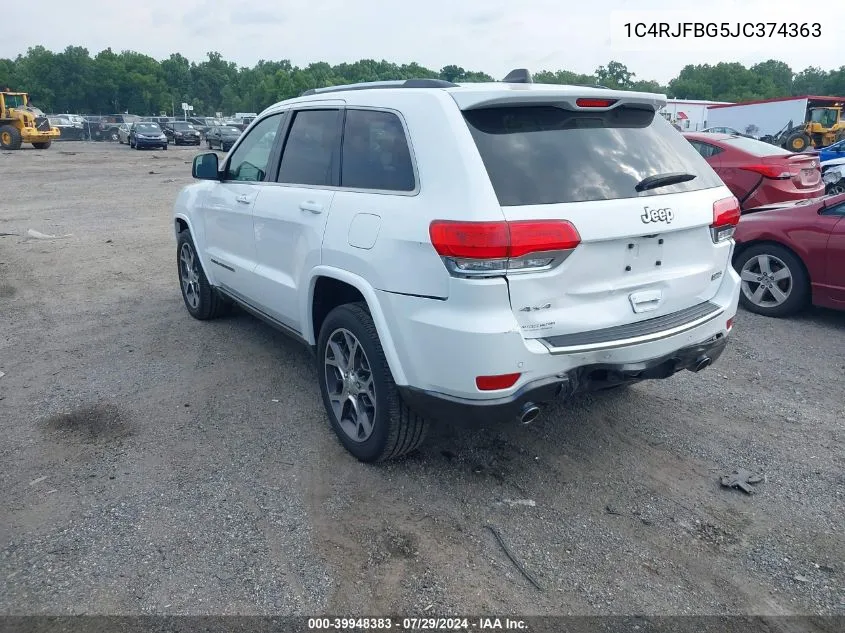 1C4RJFBG5JC374363 2018 Jeep Grand Cherokee Sterling Edition 4X4