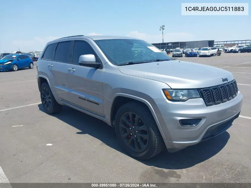 1C4RJEAG0JC511883 2018 Jeep Grand Cherokee Laredo