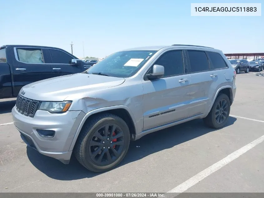 2018 Jeep Grand Cherokee Laredo VIN: 1C4RJEAG0JC511883 Lot: 39951080