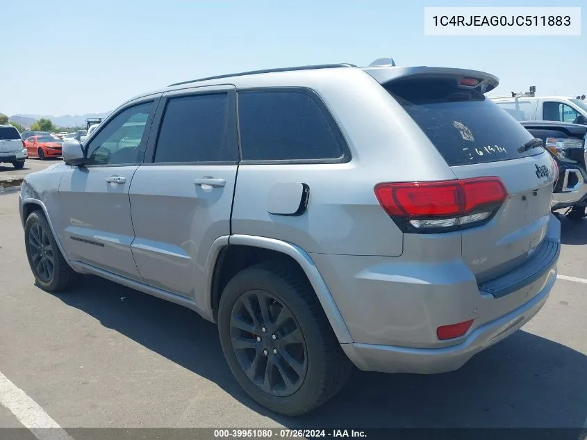 1C4RJEAG0JC511883 2018 Jeep Grand Cherokee Laredo