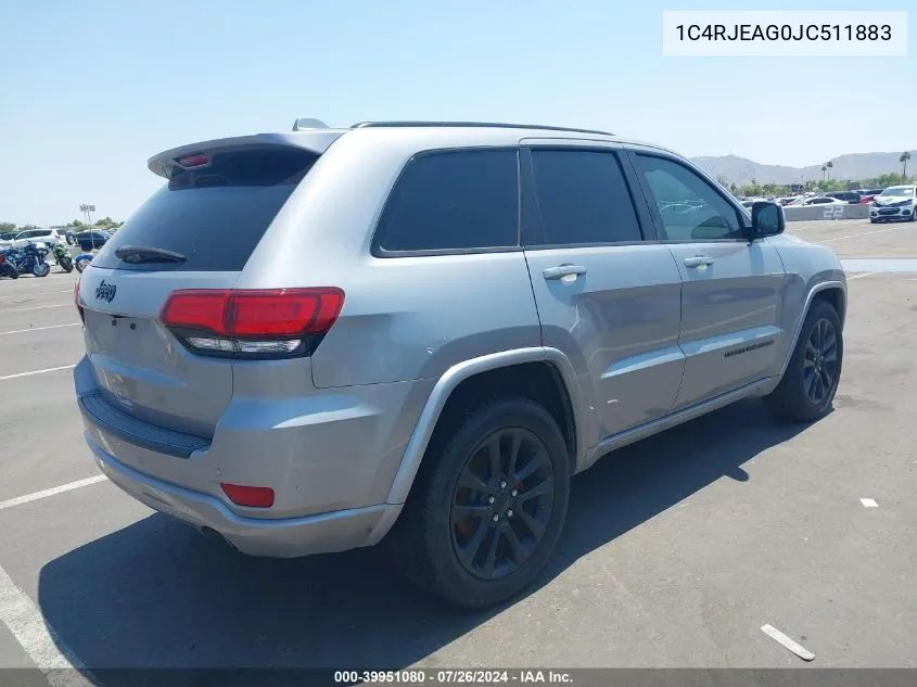 2018 Jeep Grand Cherokee Laredo VIN: 1C4RJEAG0JC511883 Lot: 39951080