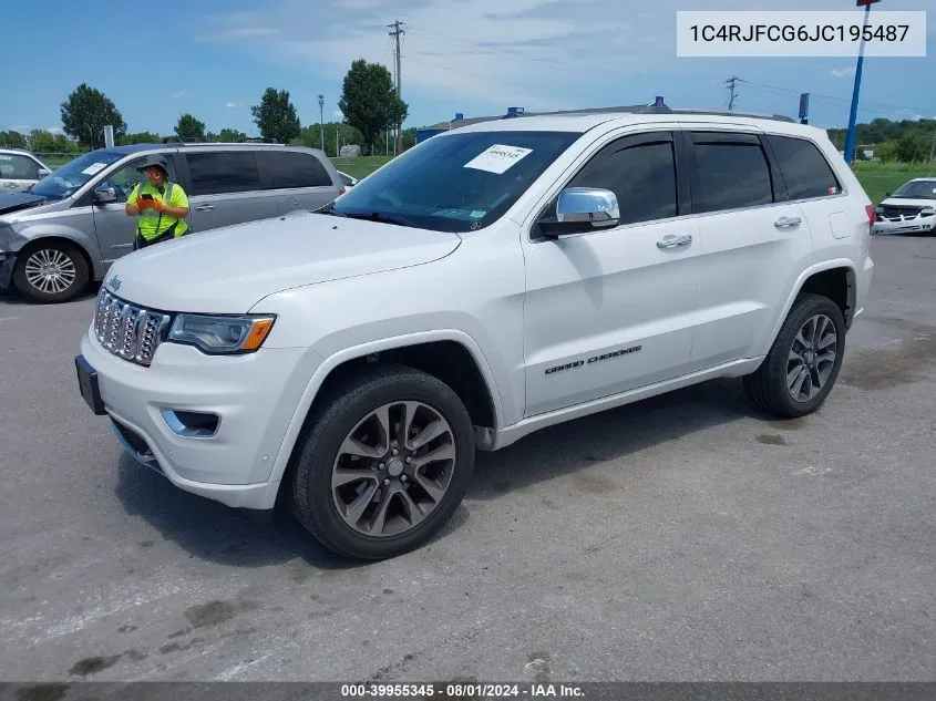 2018 Jeep Grand Cherokee Overland 4X4 VIN: 1C4RJFCG6JC195487 Lot: 39955345