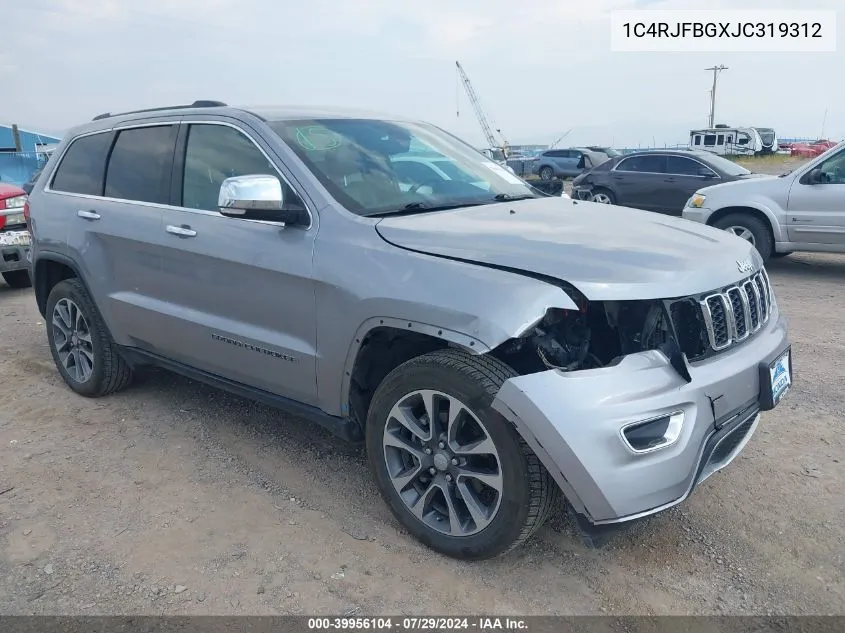 1C4RJFBGXJC319312 2018 Jeep Grand Cherokee Limited 4X4