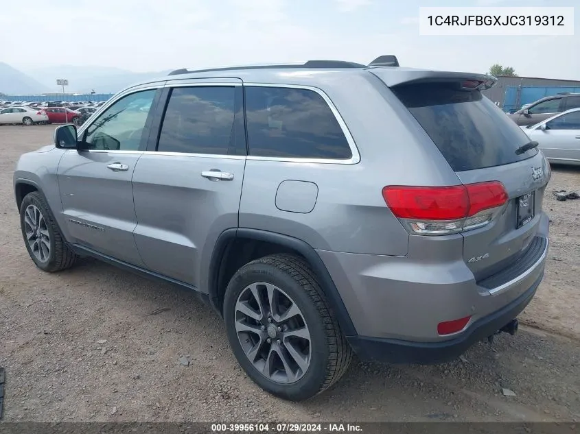 1C4RJFBGXJC319312 2018 Jeep Grand Cherokee Limited 4X4