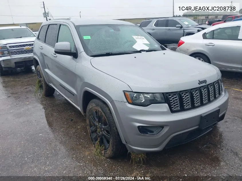 2018 Jeep Grand Cherokee Laredo VIN: 1C4RJEAGXJC208738 Lot: 39959340