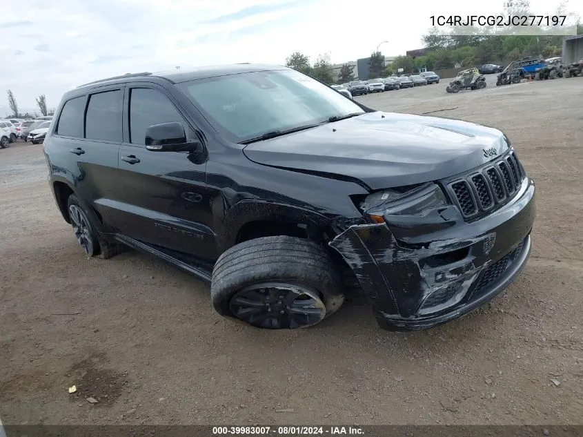 2018 Jeep Grand Cherokee High Altitude 4X4 VIN: 1C4RJFCG2JC277197 Lot: 39983007