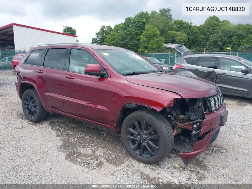 2018 Jeep Grand Cherokee Altitude 4X4 VIN: 1C4RJFAG7JC148830 Lot: 39996917