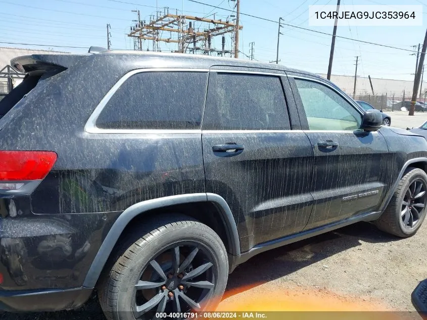 2018 Jeep Grand Cherokee Laredo VIN: 1C4RJEAG9JC353964 Lot: 40016791