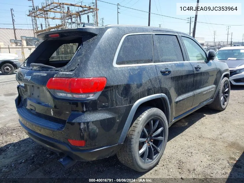 2018 Jeep Grand Cherokee Laredo VIN: 1C4RJEAG9JC353964 Lot: 40016791