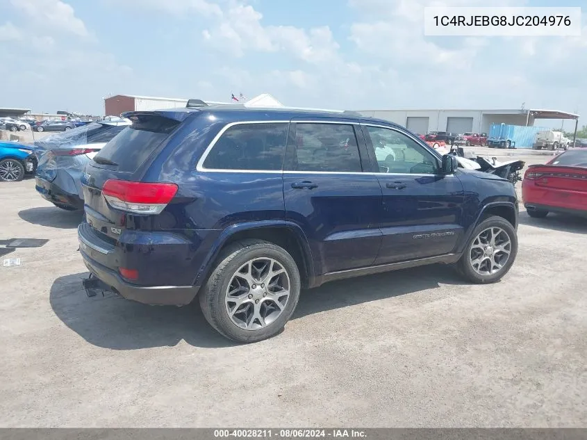 2018 Jeep Grand Cherokee Sterling Edition 4X2 VIN: 1C4RJEBG8JC204976 Lot: 40028211