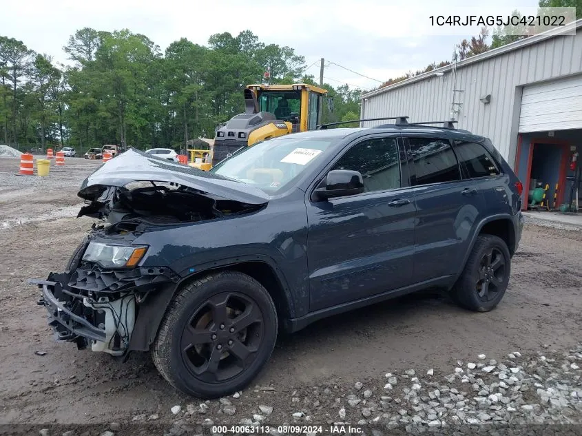 2018 Jeep Grand Cherokee Upland 4X4 VIN: 1C4RJFAG5JC421022 Lot: 40063113