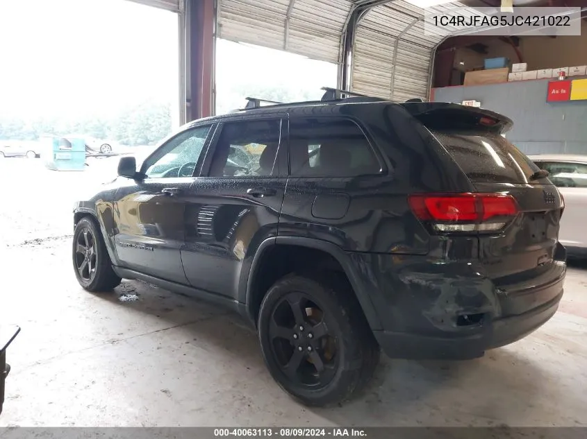 1C4RJFAG5JC421022 2018 Jeep Grand Cherokee Upland 4X4