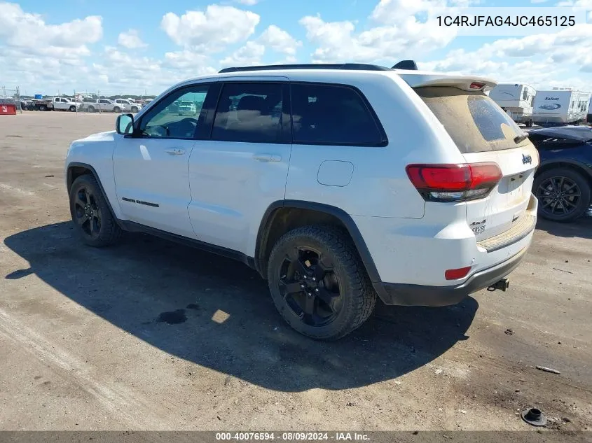 1C4RJFAG4JC465125 2018 Jeep Grand Cherokee Upland 4X4