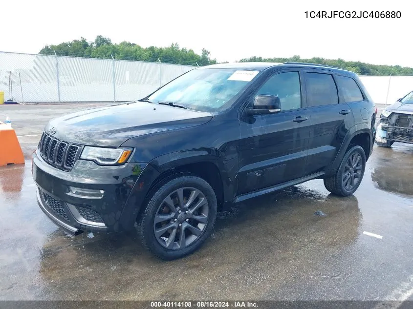 1C4RJFCG2JC406880 2018 Jeep Grand Cherokee High Altitude 4X4