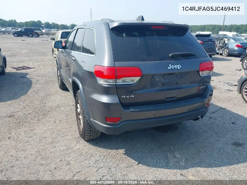 1C4RJFAG5JC469412 2018 Jeep Grand Cherokee Laredo E 4X4