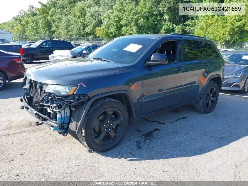 2018 Jeep Grand Cherokee Laredo VIN: 1C4RJFAG6JC421689 Lot: 40124627