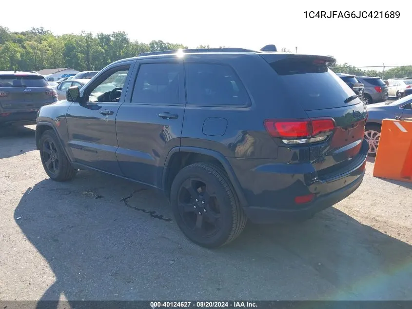 1C4RJFAG6JC421689 2018 Jeep Grand Cherokee Laredo