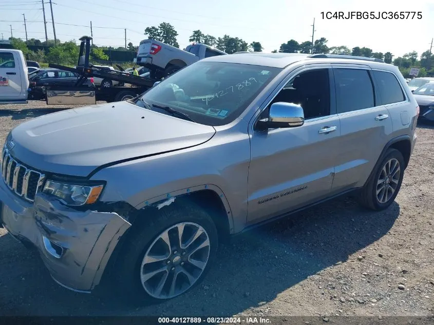 1C4RJFBG5JC365775 2018 Jeep Grand Cherokee Limited 4X4