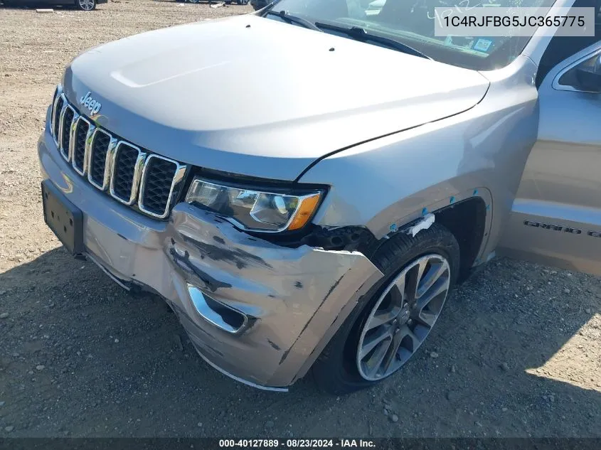 1C4RJFBG5JC365775 2018 Jeep Grand Cherokee Limited 4X4