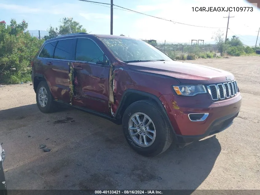 1C4RJEAGXJC109773 2018 Jeep Grand Cherokee Laredo E 4X2