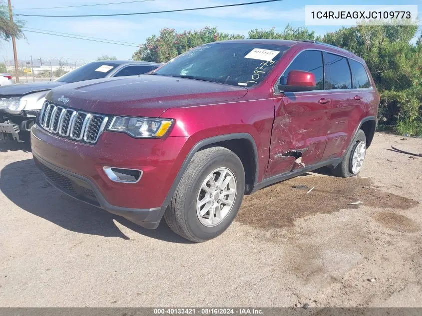 2018 Jeep Grand Cherokee Laredo E 4X2 VIN: 1C4RJEAGXJC109773 Lot: 40133421