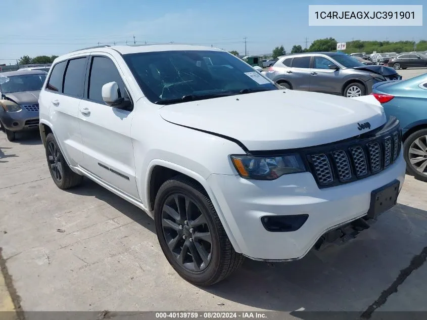 1C4RJEAGXJC391901 2018 Jeep Grand Cherokee Altitude 4X2