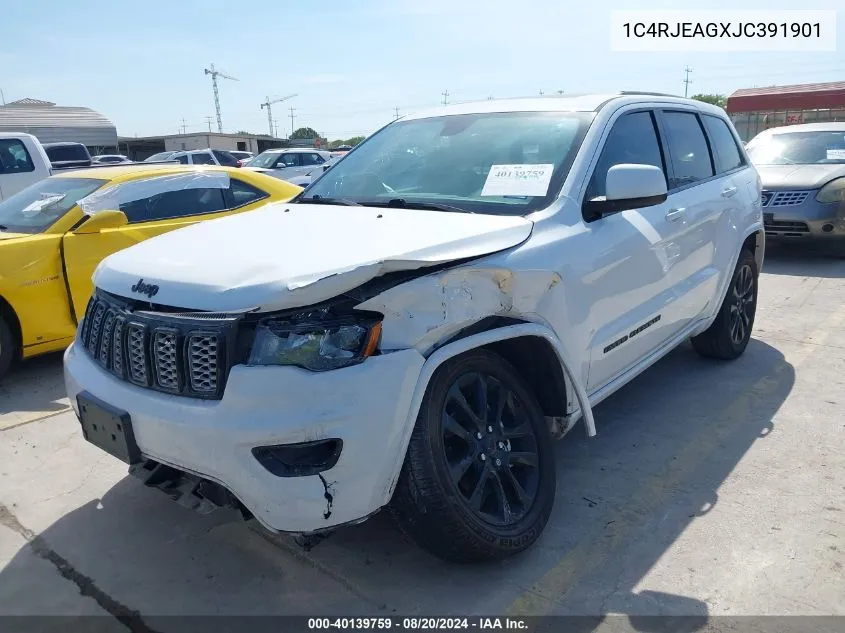 1C4RJEAGXJC391901 2018 Jeep Grand Cherokee Altitude 4X2