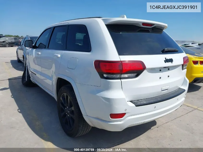 2018 Jeep Grand Cherokee Altitude 4X2 VIN: 1C4RJEAGXJC391901 Lot: 40139759