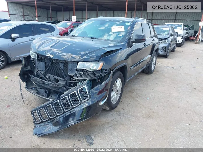 1C4RJEAG1JC125862 2018 Jeep Grand Cherokee Laredo E 4X2