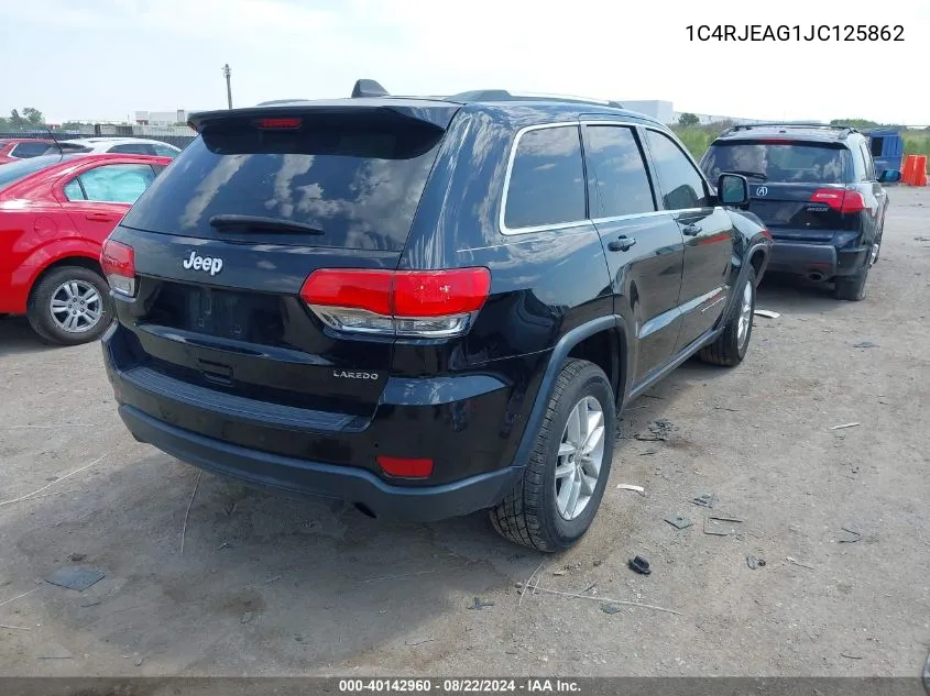 1C4RJEAG1JC125862 2018 Jeep Grand Cherokee Laredo E 4X2