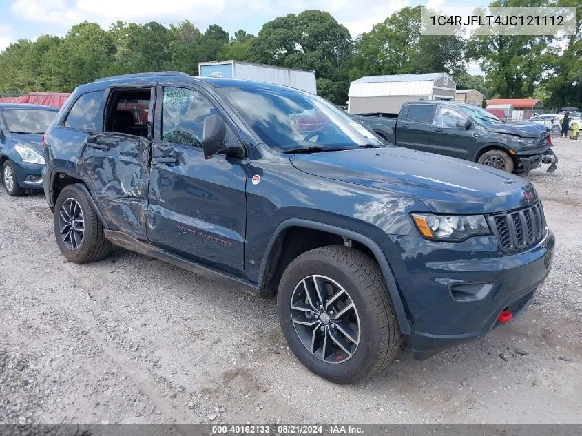 2018 Jeep Grand Cherokee Trailhawk 4X4 VIN: 1C4RJFLT4JC121112 Lot: 40162133